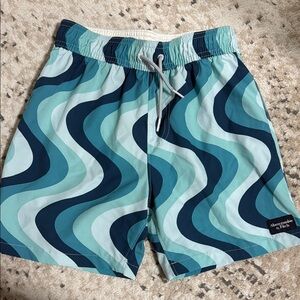Abercrombie Kids Wave Pattern Swim Trunks